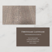 木工エレガント専門家の木床質感 名刺 (正面/裏面)