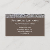 木工エレガント専門家の木板の質感 名刺 (裏面)