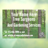 木工サービス / ガーデンサービス カスタマイズ可能 ウィンドウサイン (シート3)