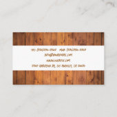 木工スタイリッシュモダン業名刺 名刺 (裏面)