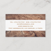 木工スタイリッシュモダン業名刺 名刺 (裏面)