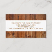 木工スタイリッシュモダン業名刺 名刺 (裏面)