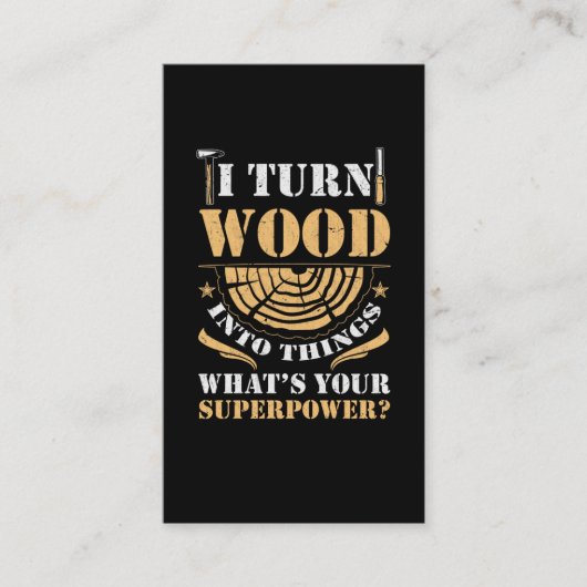 木工パパ職人夫大工 名刺 (正面)