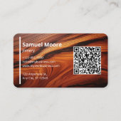 木工モダンコボロ材 名刺 (正面)