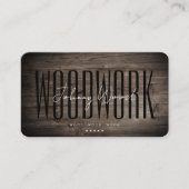 木工モダンプロフェッショナル素朴ウッド 名刺 (正面)