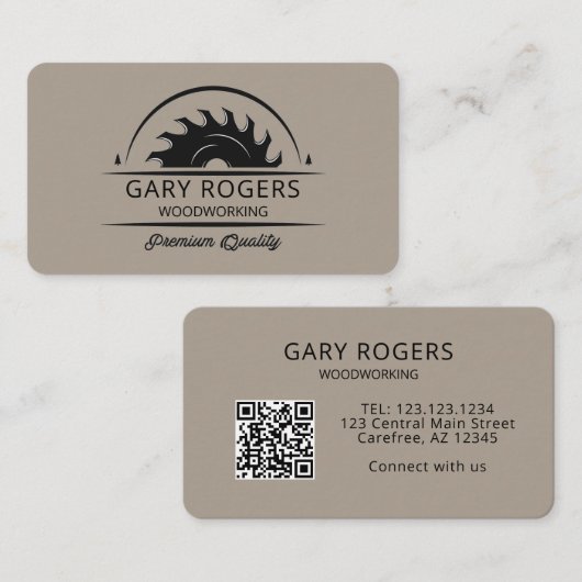 木工モダン業 名刺 (正面/裏面)