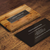 木工人 – 縁ど木木目 名刺