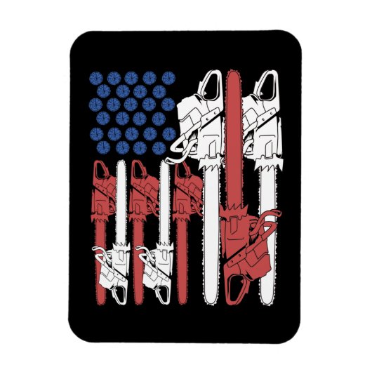 木工人LumberjackギフトアルボリストChainsaw マグネット (縦)