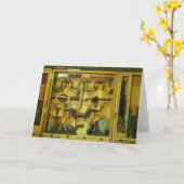 木工作業ツール カード (黄色い花)