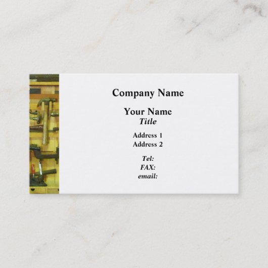 木工作業ツール 名刺 (正面)