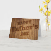 木工労働者の父の日のカード カード (黄色い花)