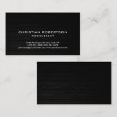 木工効果グレーモダンコンサルタント名刺 名刺 (正面/裏面)