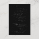 木工効果モノグラム白黒名刺 名刺 (裏面)