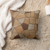 木工品モザイクアート クッション (ブランケット)