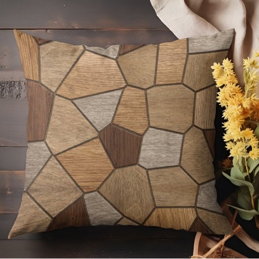 木工品モザイクアート クッション