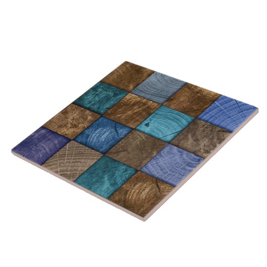 木工品モザイクアート タイル (側面)