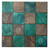 木工品モザイクアート タイル (正面)