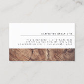 木工商縁ど-  Wood Grain名刺 名刺 (裏面)