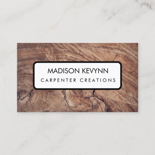 木工商縁ど- Wood Grain名刺 名刺 (正面)