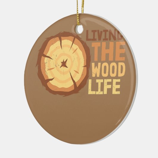 木工大工の木の生活おもしろい  セラミックオーナメント (左)