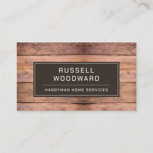 木工大工の貿易道具 名刺 (正面)
