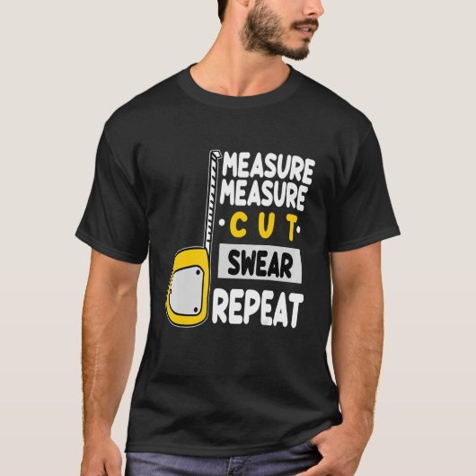 木工大工カットリピーター木工 Tシャツ (正面)