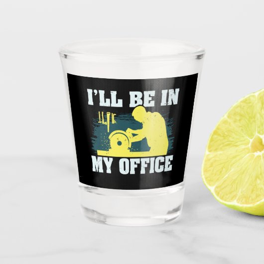 木工大工ギフト ショットグラス (正面)