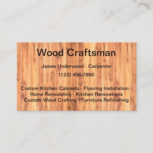 木工大工サービス 名刺 (正面)