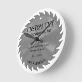 木工大工ソーブレードパブ壁時計 ラウンド壁時計 (傾斜)