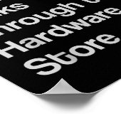木工大工ハードウェアストアショッピング ポスター (角)