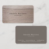 木工大工ミニマリスト木工商カード 名刺 (正面/裏面)