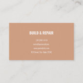 木工大工建築の便利屋 名刺 (裏面)