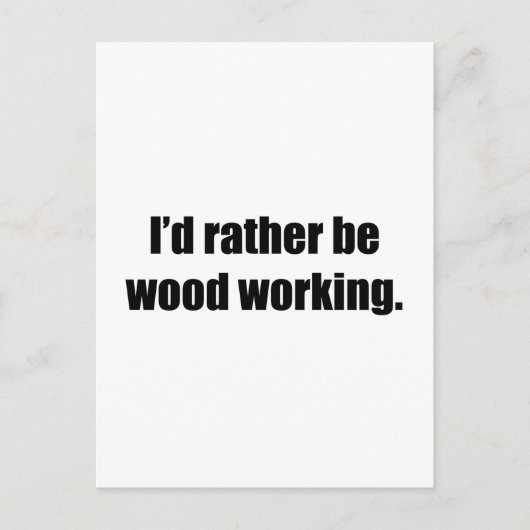 木工好きだ ポストカード (正面)