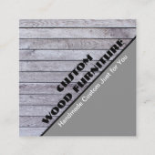 木工家具メーカーヴィンテージウッドスラット スクエア名刺 (正面)