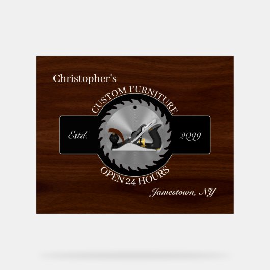 木工家具大工アクリルサイン アクリルサイン (正面)