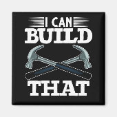 木工家父の大工のユーモア マグネット (正面)