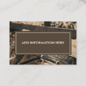 木工工具大工ハンドマン工事業 名刺 (裏面)