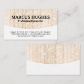 木工工具 | 硬質木材パネル 名刺 (正面/裏面)