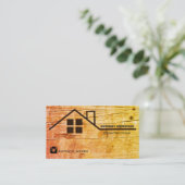 木工工工工工工事業と建築事業 名刺 (スタンド正面)