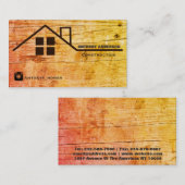 木工工工工工工事業と建築事業 名刺 (正面/裏面)