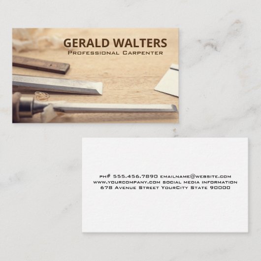 木工工用工具 名刺 (正面/裏面)