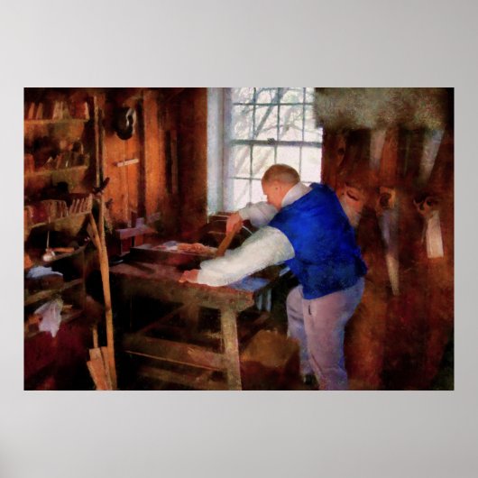 木工師 – 大工の棟梁 ポスター (正面)