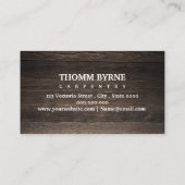 木工師/大工ツールのホーム改善 名刺 (裏面)