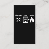 木工引用文木工おもしろいのジョーク薪 名刺 (正面)