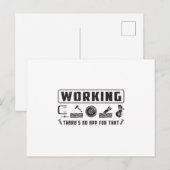 木工木工木工ギフトおもしろいアイディア ポストカード (正面/裏面)