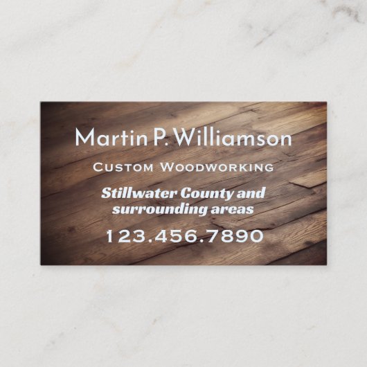 木工木工木目 名刺 (正面)