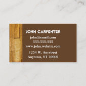 木工木工用名刺テンプレート 名刺 (裏面)