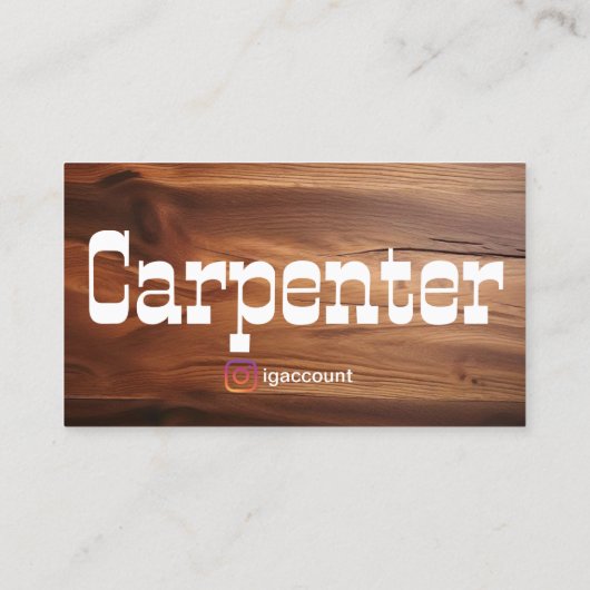 木工木工職人の手材 名刺 (裏面)