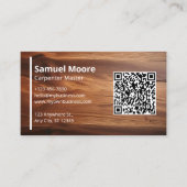 木工木工職人の手材 名刺 (正面)