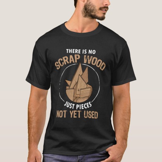 木工木彫りの廃材は無い Tシャツ (正面)